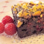 dark choco raspberry oatmeal cake